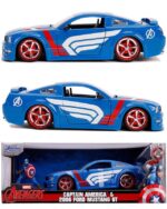 ماکت فلزی فورد Mustang GT به همراه فیگور فلزی کاپیتان امریکا - Image 2
