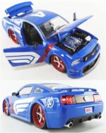 ماکت فلزی فورد Mustang GT به همراه فیگور فلزی کاپیتان امریکا - Image 4