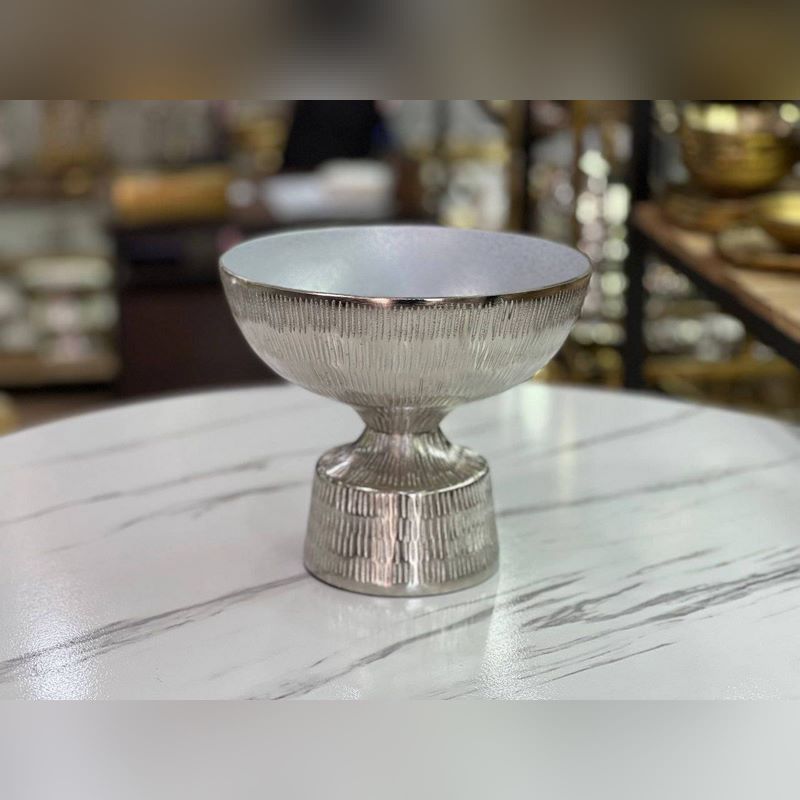 آجیل خوری سیلور طرح خط دار 
