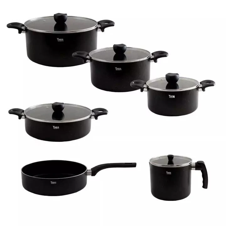 سرویس قابلمه 11 پارچه گرانیت تیارا مدل ملینا TR-11S PTG