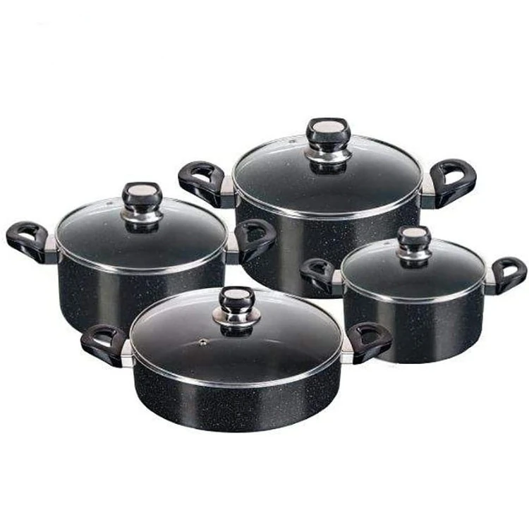 سرویس قابلمه 8 پارچه گرانیت بزرگ تیارا مدل ملینا TR-8S PTGB