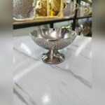 شکلات خوری طرح پوست ماری رنگ سیلور