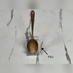 قاشق آجیل طرح سوزنی رنگ طلایی