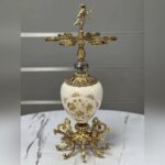 مینی بار رومیزی طرح گل ژاپنی رنگ طلایی
